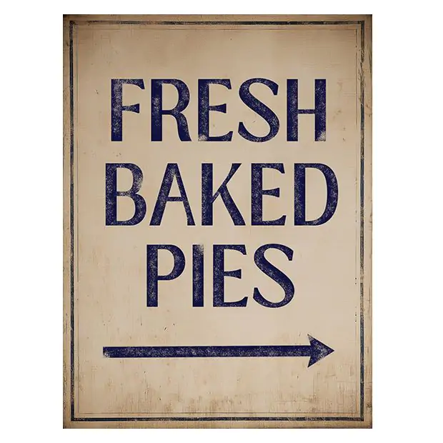 Fresh Baked Pies Framed Canvas Wall Art | Antique Farmhouse