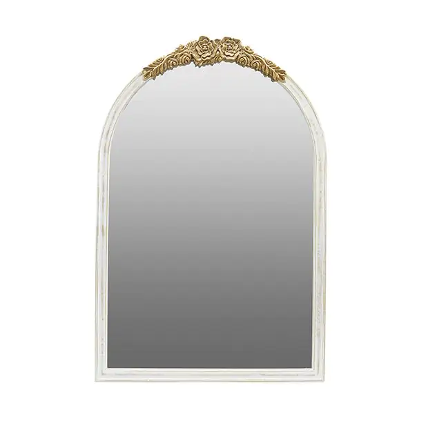 Gold Crest Cathedral Wall Mirror | Antique Farmhouse