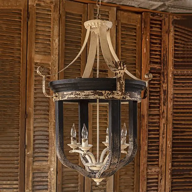 Grand Manor Farmhouse Pendant Light Antique Farmhouse