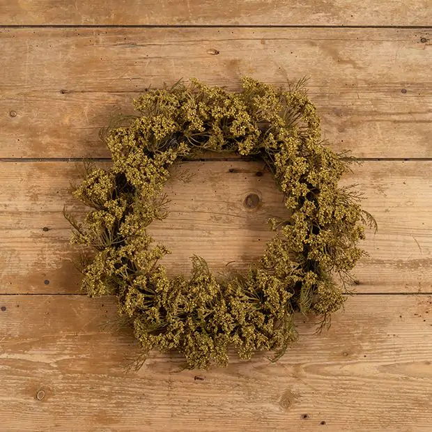 Antique Farmhouse Queen Anne Lace Wreath