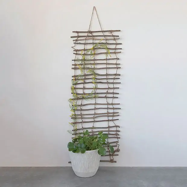 Handmade Hanging Wall Trellis Decor | Antique Farmhouse