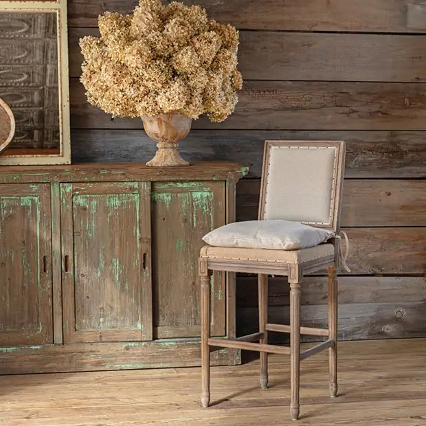 Wooden bar stools with cushion best sale