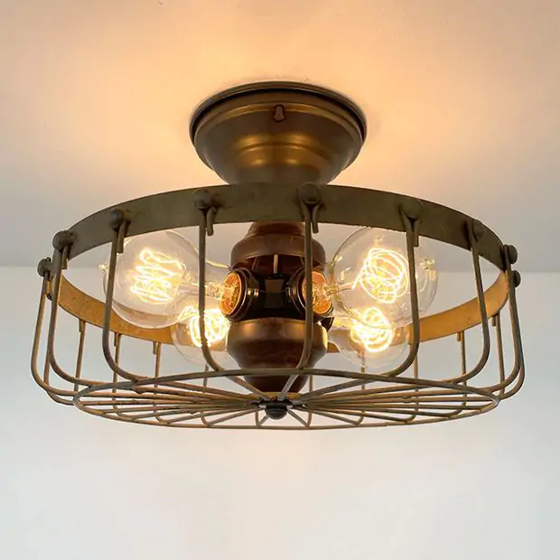 Industrial ceiling light fittings on sale
