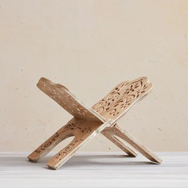 Laser Cut Wood Book Holder Antique Farmhouse