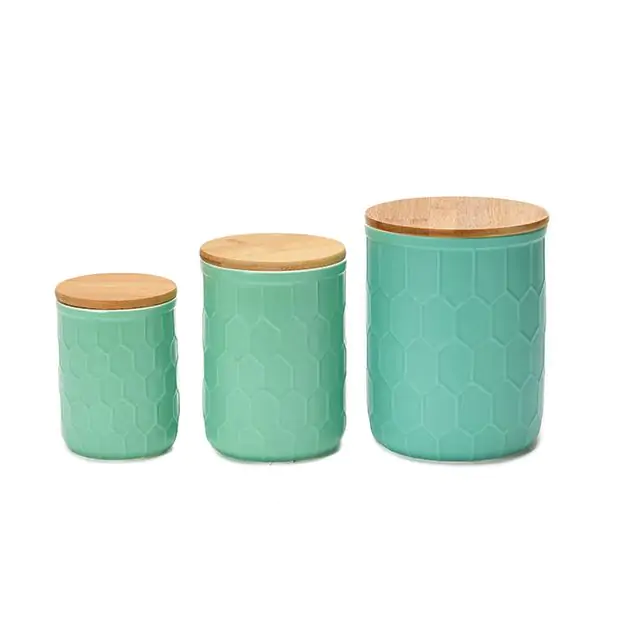 Stoneware canister set deals
