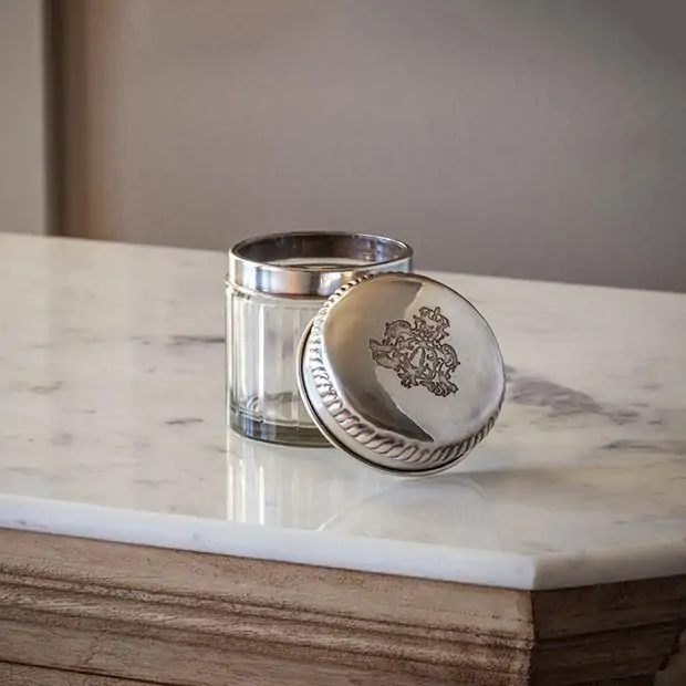 tobacco jar lid Lidded Glass Tobacco Jar