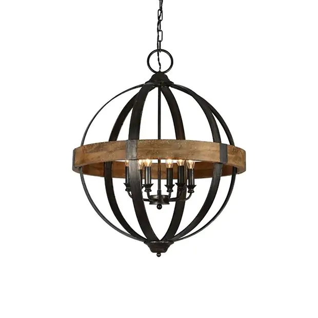 Rustic sphere chandelier discount