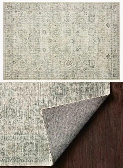 Loloi II Skye Collection Natural Sage Farmhouse Rug | Antique