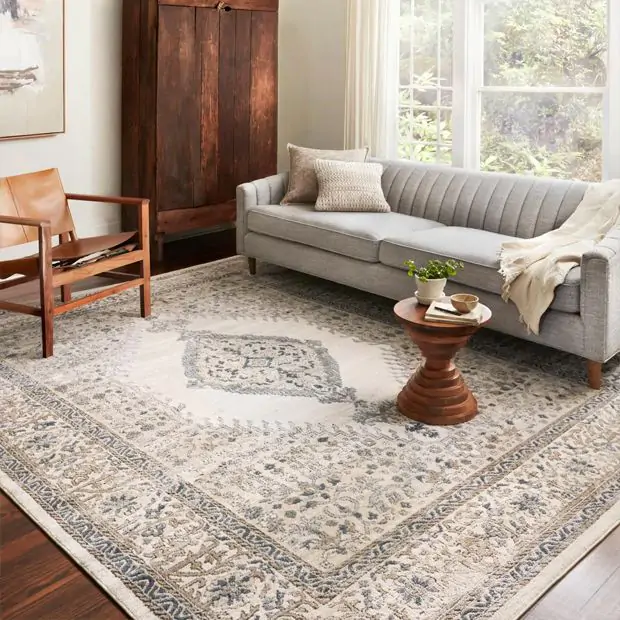Loloi Teagan Collection Oatmeal/Ivory Area Rug | Antique Farmhouse