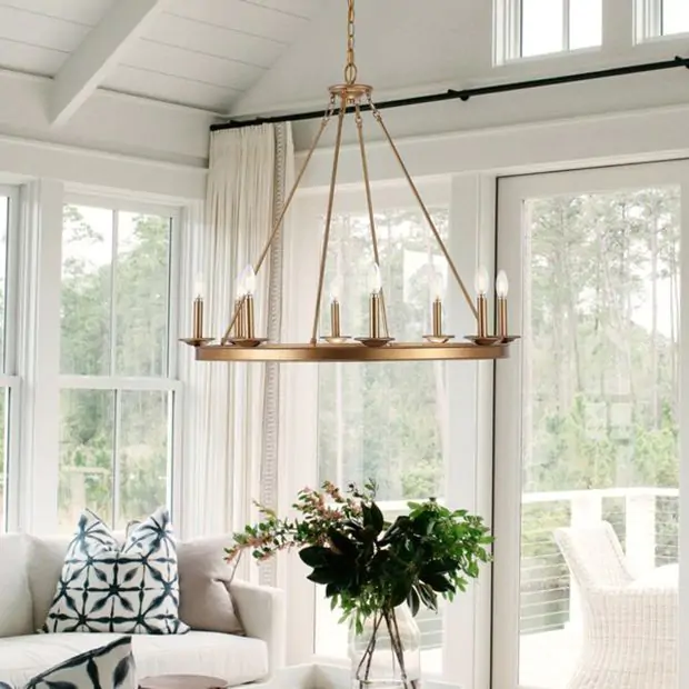 Circular farmhouse chandelier online