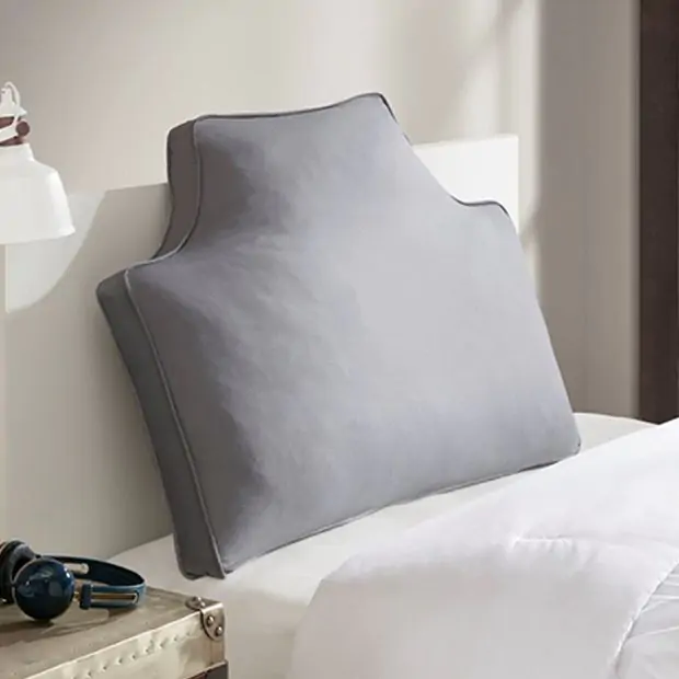 Intelligent Design Grey Oversized Headboard Pillow