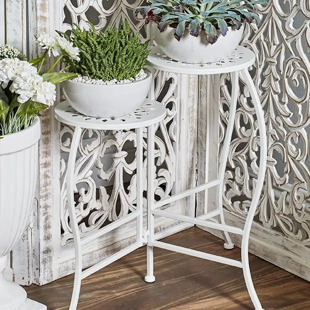 Pale Folding Plant Stand | Antique Farmhouse