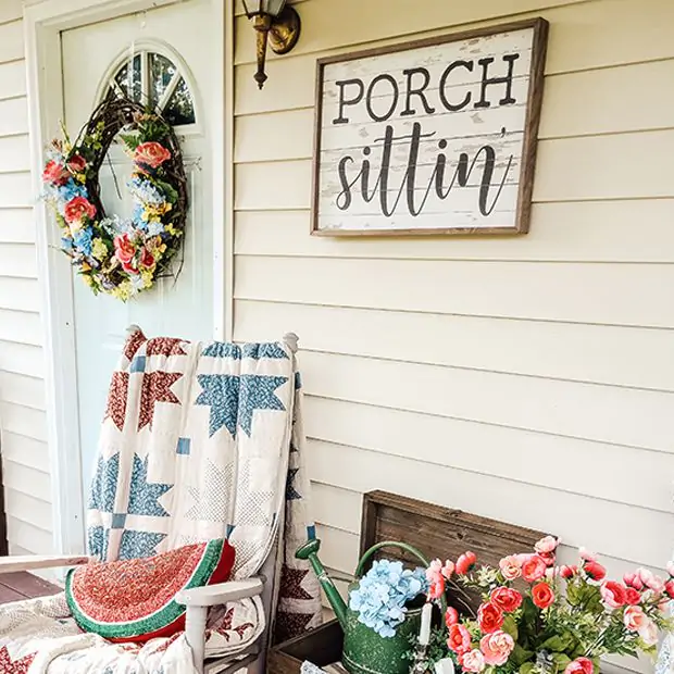 Porch Decorative Sign | Antique Farmhouse
