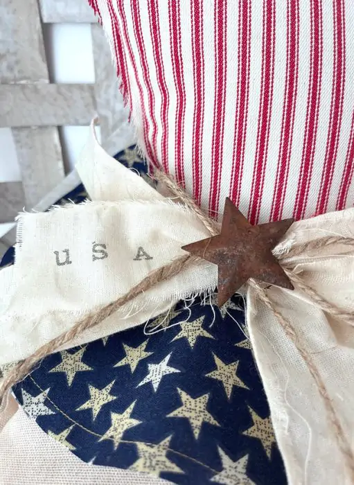 Primitive Uncle Sam Hat Tabletop Decor | Antique Farmhouse