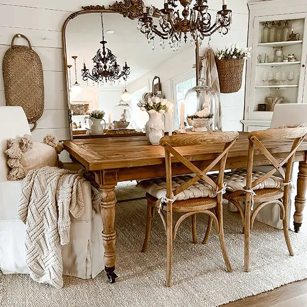 Rolling Farm Table Antique Farmhouse