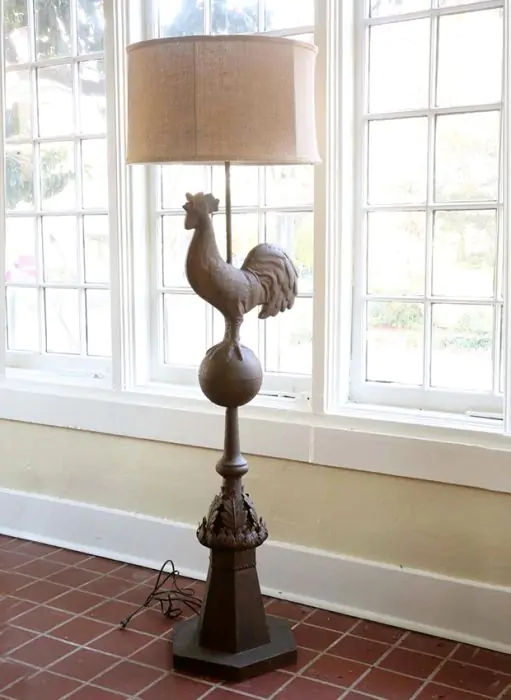 Rooster lamp vintage on sale