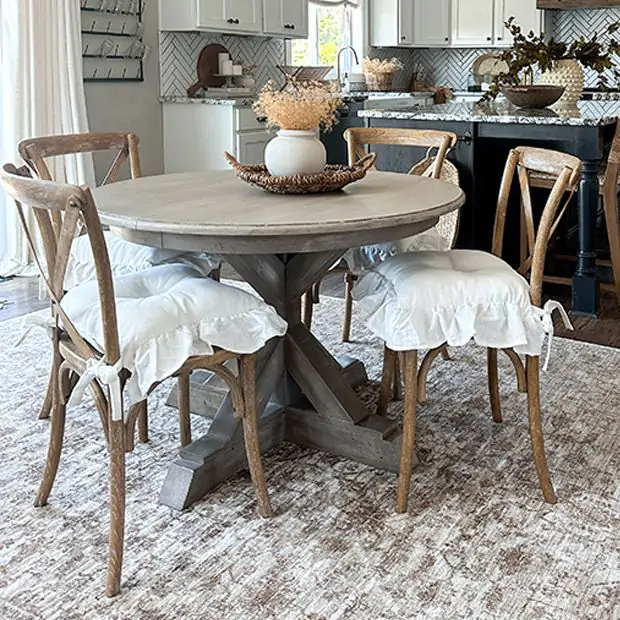 Dining Room Chairs Kitchen Chair Cushions Farmhouse Ruffled