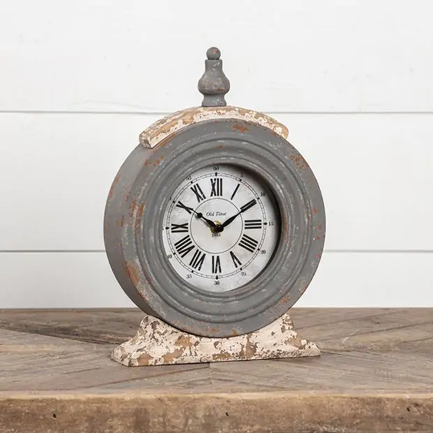 Farmhouse Mantel Clock Royal Check Farmhouse Wall Clock Small