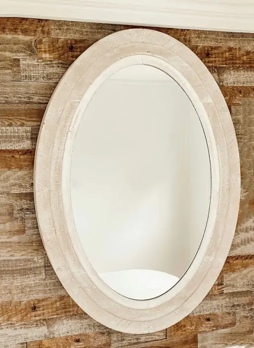 Rustic Farmhouse Oval Wall Mirror | Antique Farmhouse