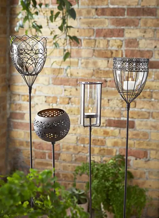 tagltd Woven Wire BDR Garden Votive Stake