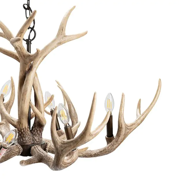 6 light antler chandelier hotsell