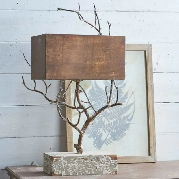 Rustic tree branch lamp online
