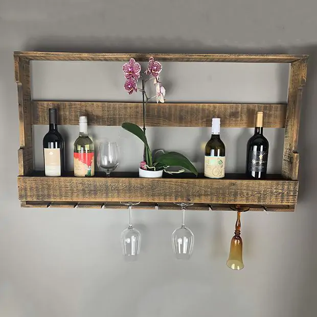 Farmhouse wine rack wall hot sale