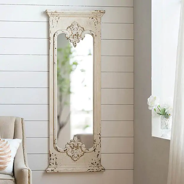 Shabby Chic Style Wall Mirror | Antique Farmhouse