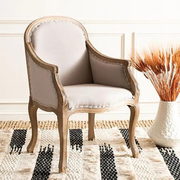 Simple Elegance French Country Armchair Antique Farmhouse