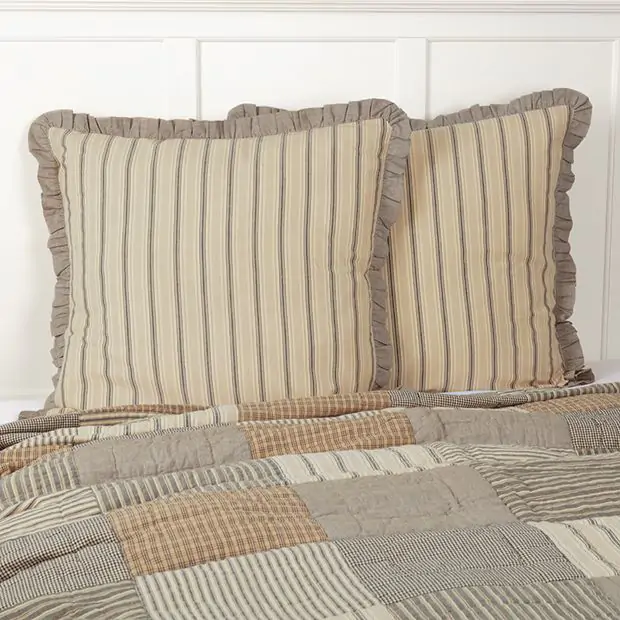 Simple Stripes Farm Euro Sham Antique Farmhouse
