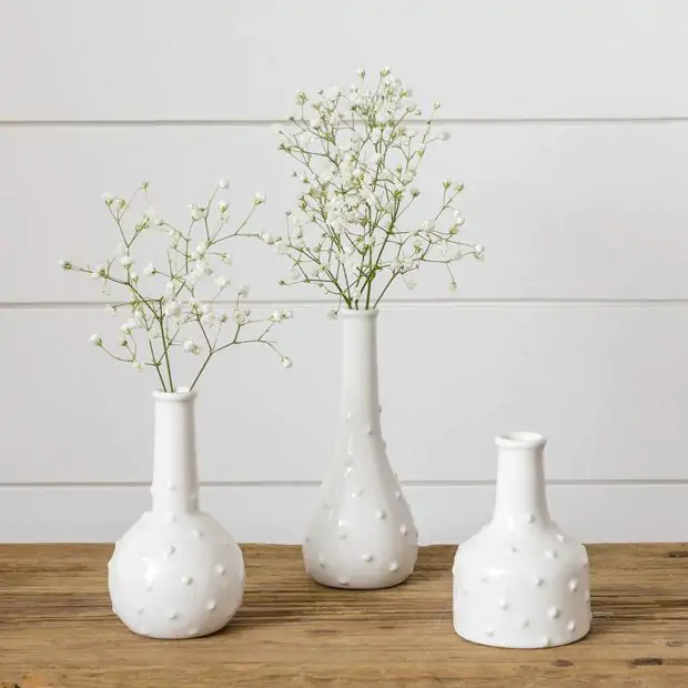 Simply Polka Dot Bud Vase Collection Set of 3 | Antique Farmhouse