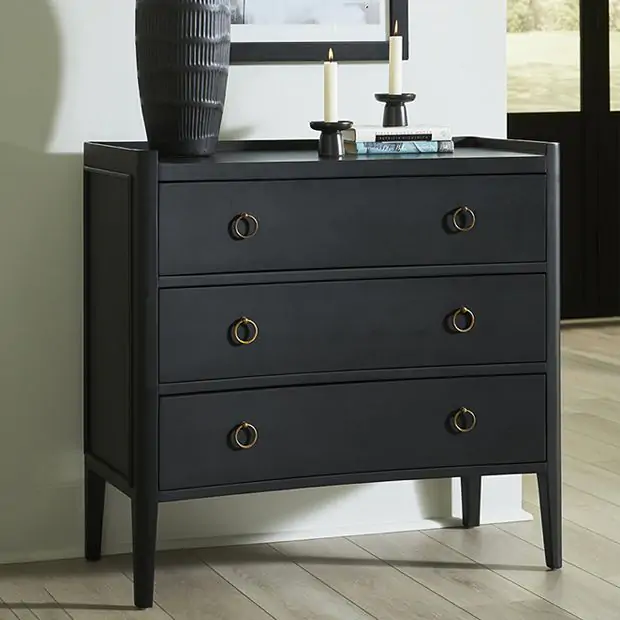 Sleek and Sophisticated Modern 3 Drawer Chest Antique Farmhouse