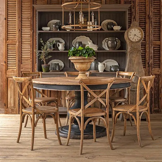 Farm style round table sale