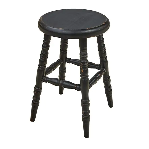Spindle Leg Stool Antique Farmhouse