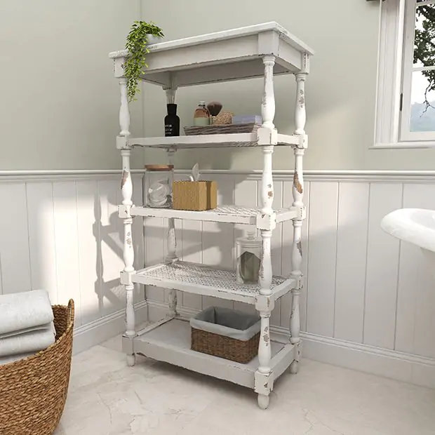 Spindle Sides Shelving Unit | Antique Farmhouse
