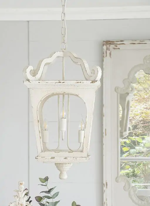 Lustre Vintage Style Lanterne - Finition Laiton - Sans Marque - Très Bon état