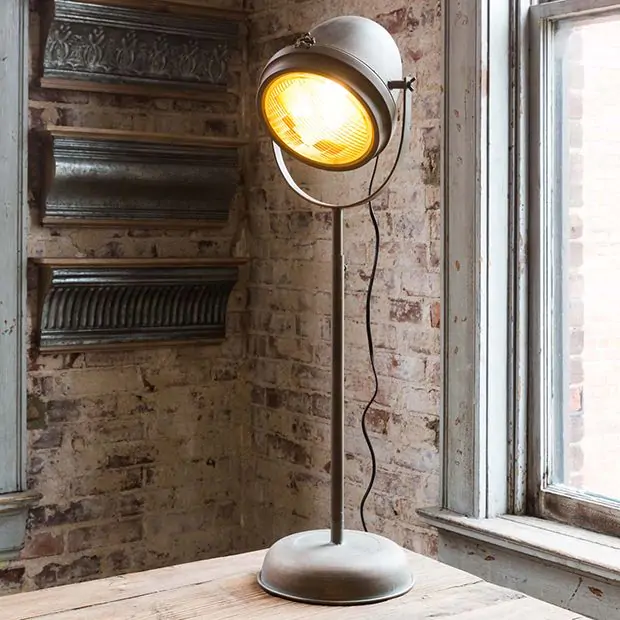 Tall Headlight Table Lamp | Antique Farmhouse