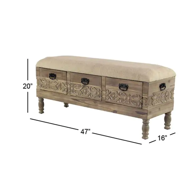 Wooden barn storage bench 2025