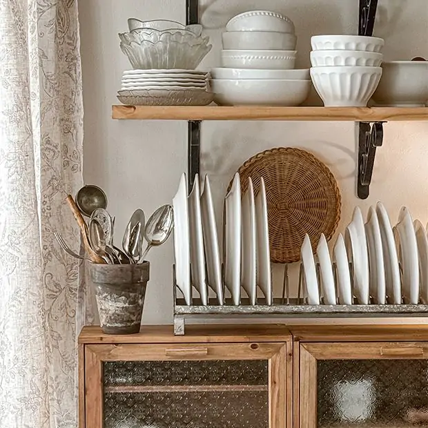 The Farmers Plate Rack Antique Farmhouse