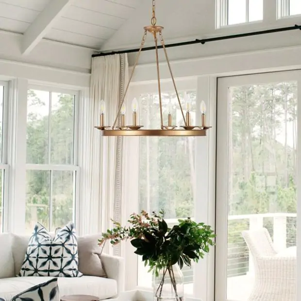 Safavieh Joris 6 Light Downrod Mount Chandelier In Gold