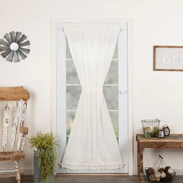 Tobacco Cloth Door Curtain Panel