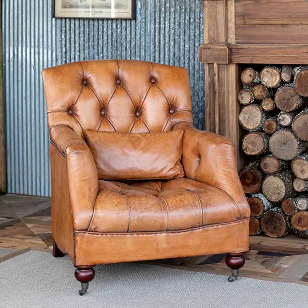 Reading leather chair online