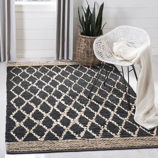 114×202 \"Snow diamond” ViNTAGE RUG nuLOOM Jacquie Vintage Floral Silver 10 ft. x 14 ft. Area