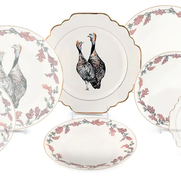 Vagabond House Scalloped Turkey Bone China Bread Plate - Thumbnail 2