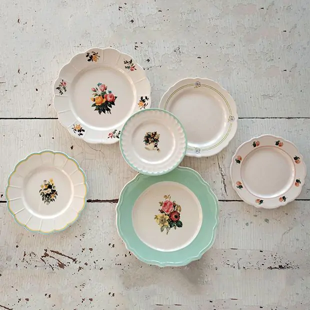 Vintage floral dishes on sale
