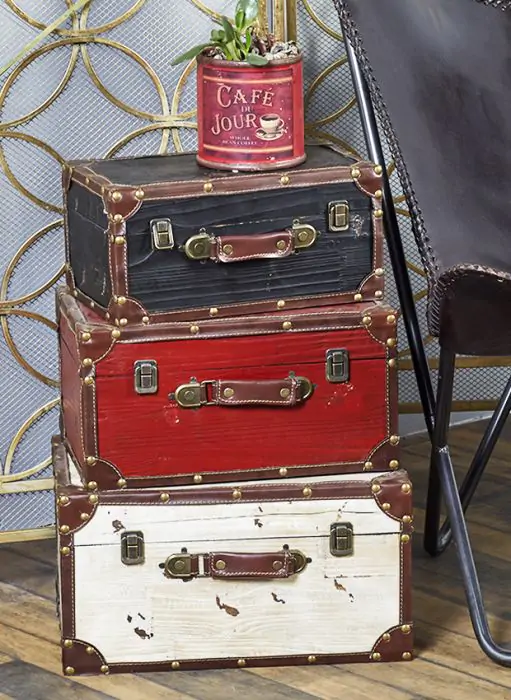 display vintage TRUNK antique 3個セット display vintage TRUNK antique 3個セット