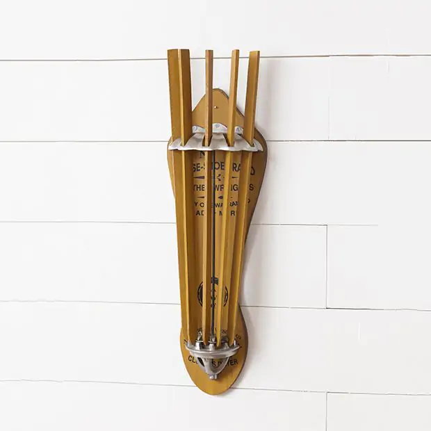 Vintage Inspired Wall Mounted Clothes Drying Rack Antique Farmhouse