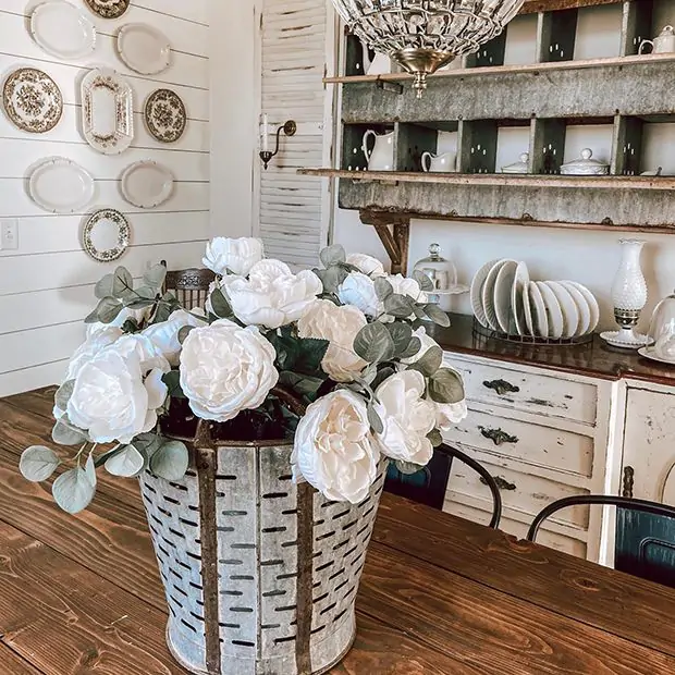 Vintage Metal Basket | Antique Farmhouse