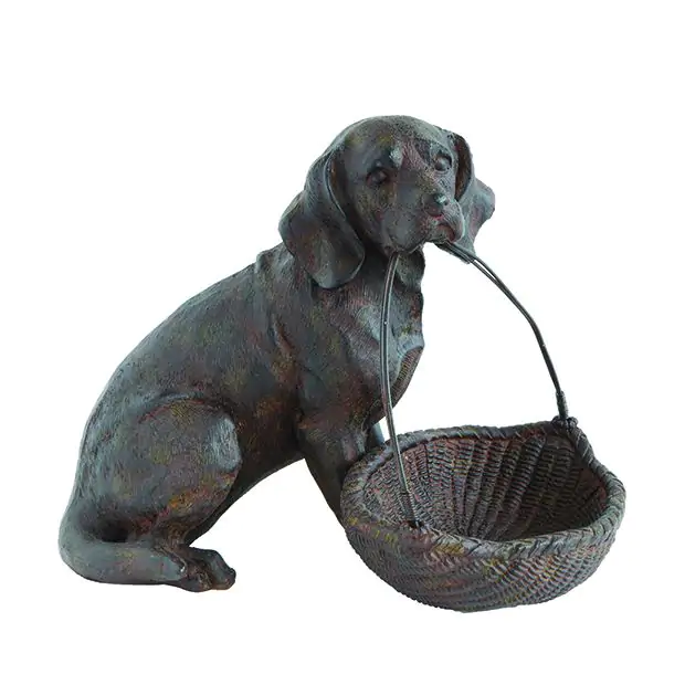 Vintage Rock Valley Toys Dog in basket Mechanical Works | eBay