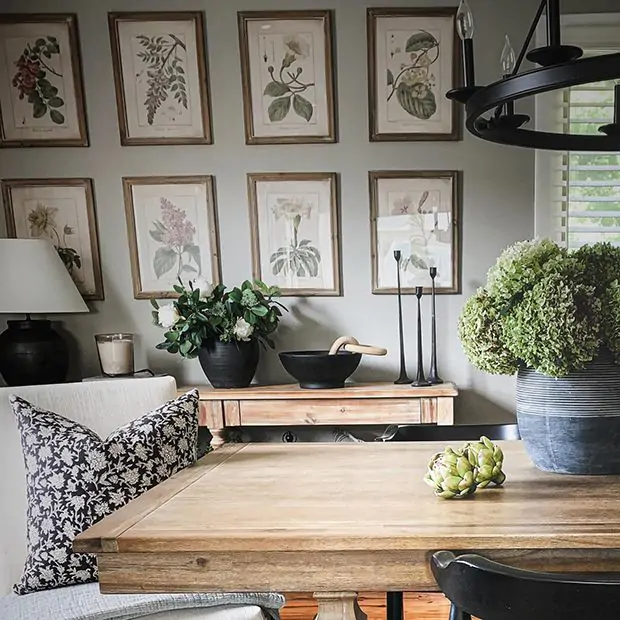 dining room framed wall pictures